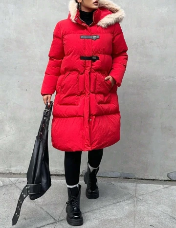 Geaca SHEIN CURVE, rosu