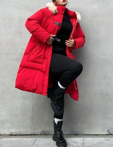 Geaca SHEIN CURVE, rosu