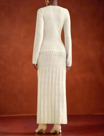 Rochie lunga SHEIN, ecru