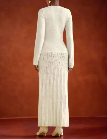 Rochie lunga SHEIN, ecru