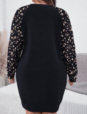 Rochie scurta Emery Rose Curve, bleumarin inchis