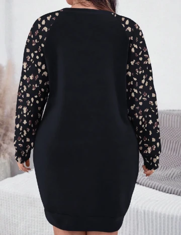 Rochie scurta Emery Rose Curve, bleumarin inchis