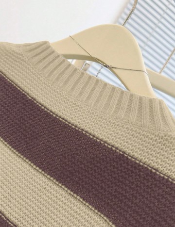 Cardigan SHEIN, crem/mov