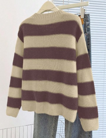 Cardigan SHEIN, crem/mov