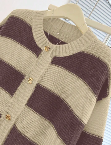 Cardigan SHEIN, crem/mov