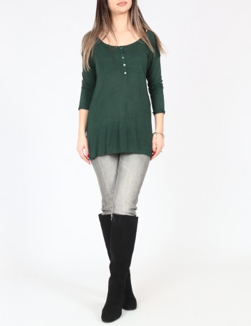 Bluza Oversize Pull&Bear, verde