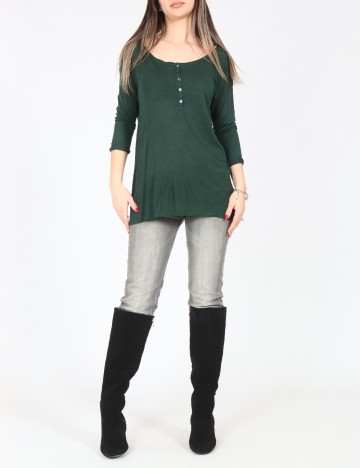 Bluza Oversize Pull&Bear, verde