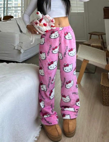 Pantaloni de pijama SHEIN, roz