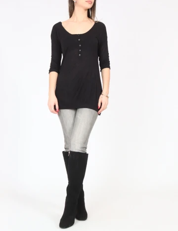 Bluza Pull&Bear, negru