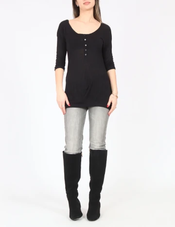 Bluza Pull&Bear, negru