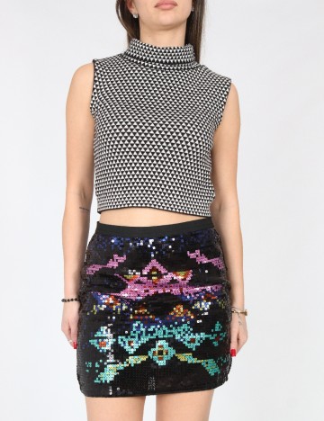 Fusta Bershka, mix culori