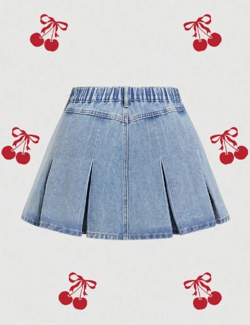 Fusta SHEIN CURVE, albastru