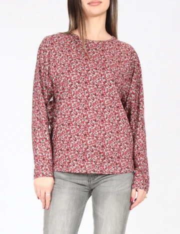 Bluza Zara, rosu/gri