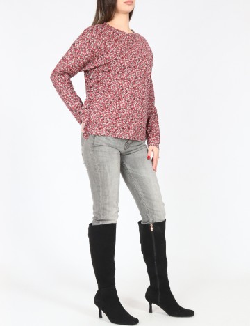 Bluza Zara, rosu/gri