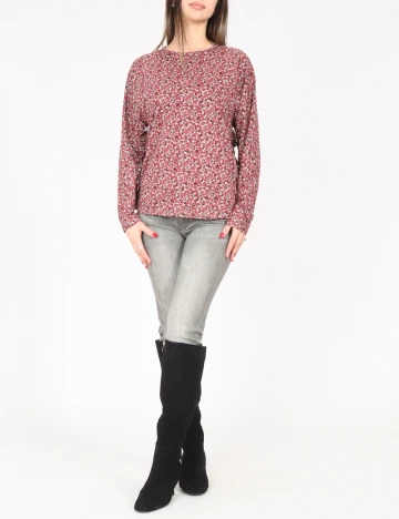 Bluza Zara, rosu/gri