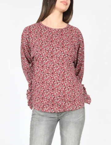 Bluza Zara, rosu/gri