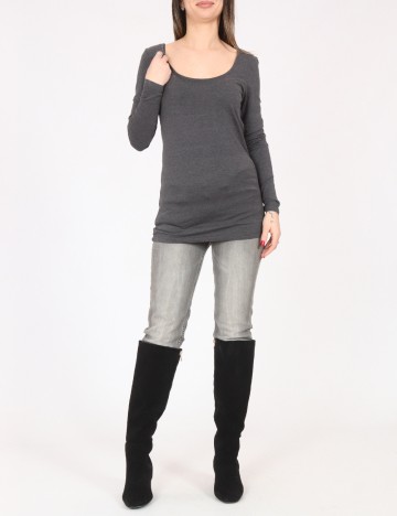 Bluza Pull&Bear, gri