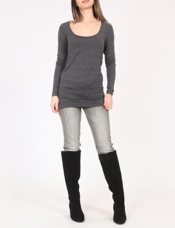 Bluza Pull&Bear, gri