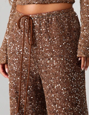 Pantaloni Missguided, maro