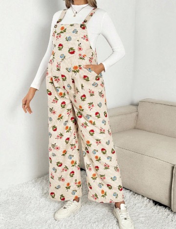 Salopeta SHEIN Maternity, floral print