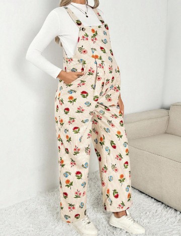 Salopeta SHEIN Maternity, floral print