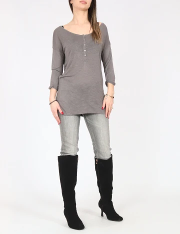 Bluza Pull&Bear, gri