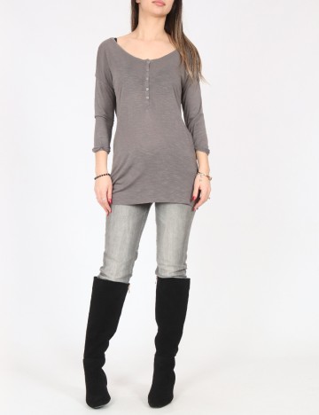 Bluza Pull&Bear, gri