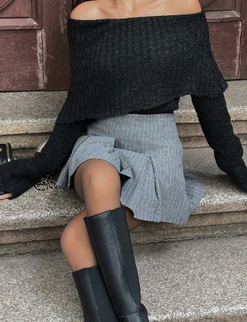 Bluza SHEIN, gri inchis