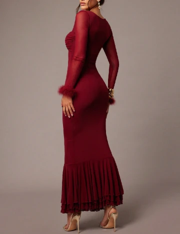 Rochie lunga SHEIN, rosu