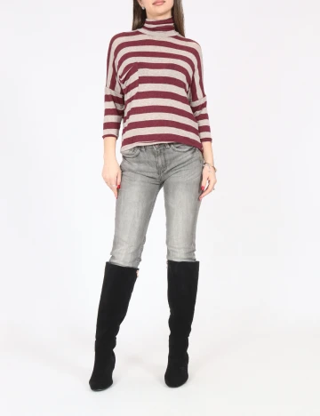 Bluza Zara, visiniu/gri