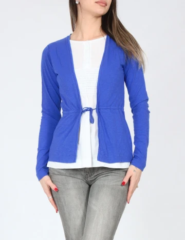 Bluza Zara, albastru/alb
