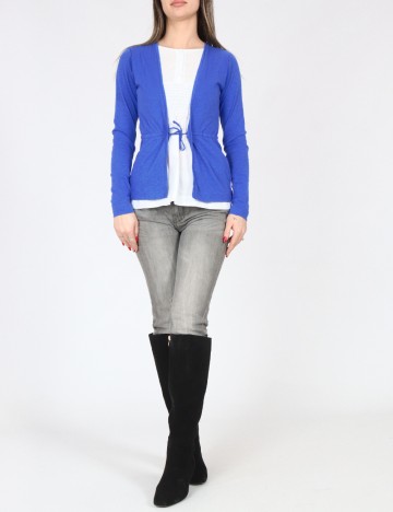 Bluza Zara, albastru/alb