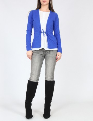 Bluza Zara, albastru/alb