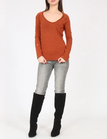 Bluza Zara, caramiziu