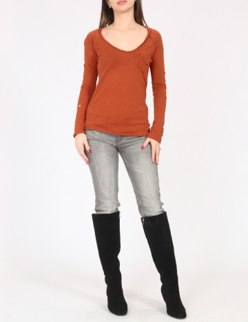 
						Bluza Zara, caramiziu