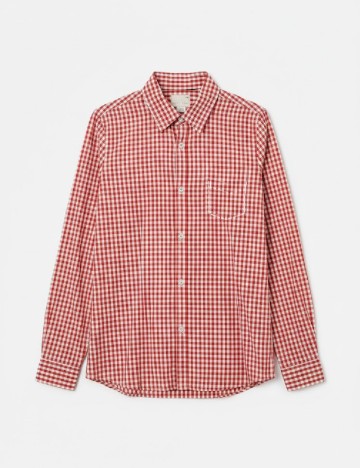 Camasa Zara, rosu/alb