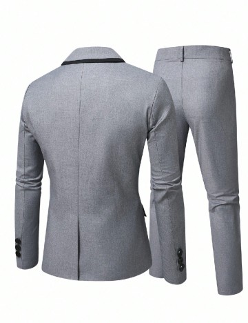 Costum SHEIN Plus Size Men, gri