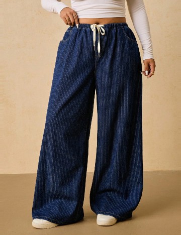 Blugi SHEIN CURVE, bleumarin