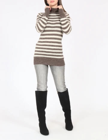 Bluza Zara, maro/ecru