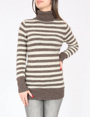 Bluza Zara, maro/ecru