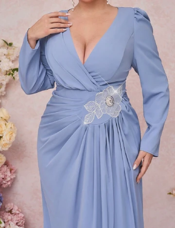 Rochie lunga SHEIN CURVE, albastru