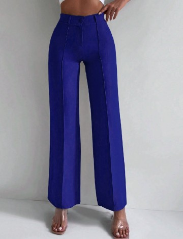 Pantaloni SHEIN, bleumarin
