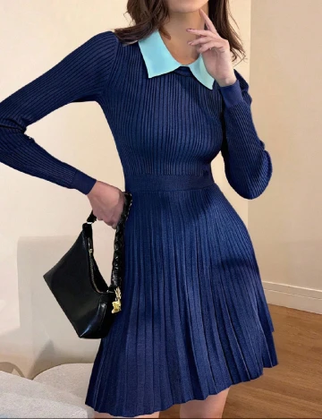 Rochie scurta SHEIN, bleumarin