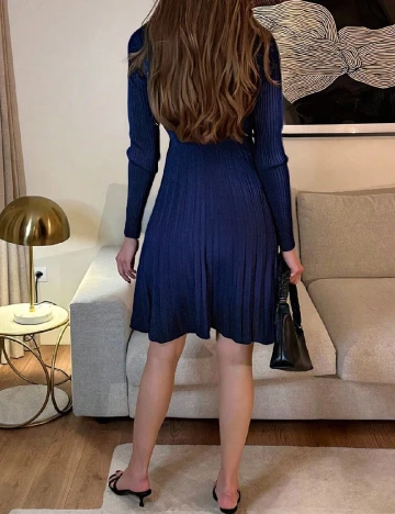 Rochie scurta SHEIN, bleumarin