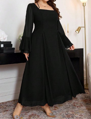 Rochie lunga SHEIN CURVE, negru