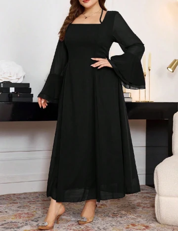 Rochie lunga SHEIN CURVE, negru