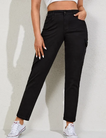 Blugi SHEIN CURVE, negru