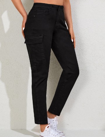 Blugi SHEIN CURVE, negru