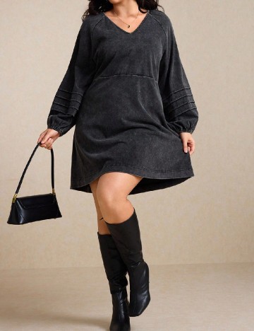 
						Rochie scurta SHEIN CURVE, gri