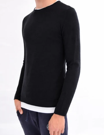 Bluza Pull&Bear, negru